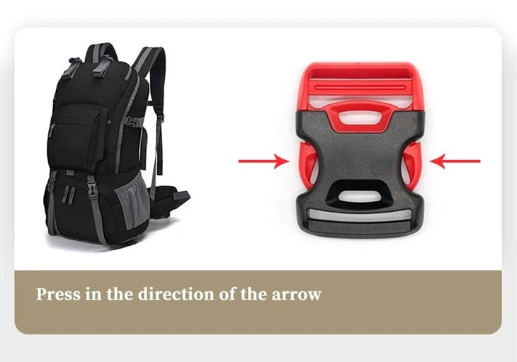 X Shaped Outdoor Backpack Buckle